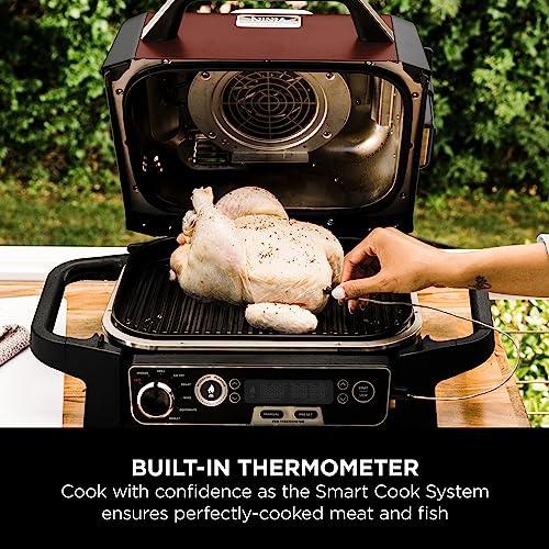 Ninja 7-in-1 Woodfire Electric Outdoor Grill & Air Fryer ,Black
